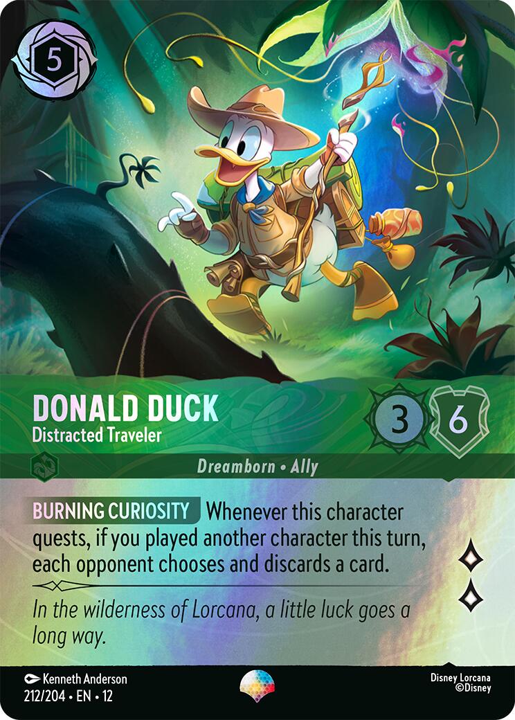 Donald Duck - Distracted Traveler (Epic) (212/204) [Wilds Unknown] | Empire Gaming NC