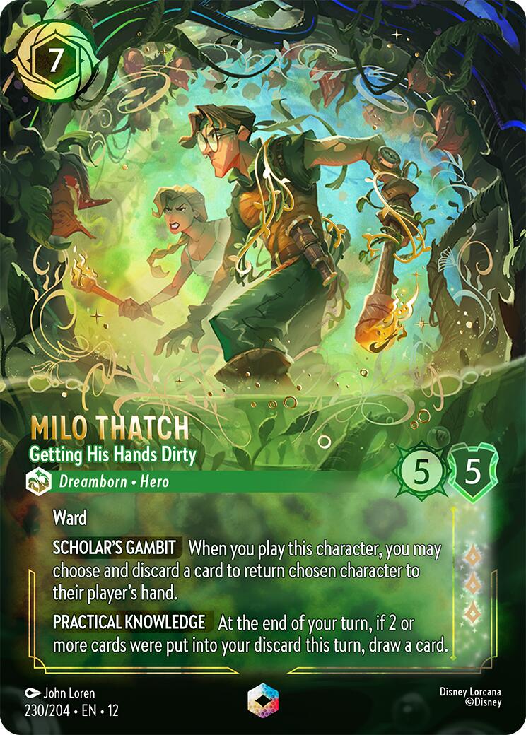 Milo Thatch - Getting His Hands Dirty (Enchanted) (230/204) [Wilds Unknown] | Empire Gaming NC