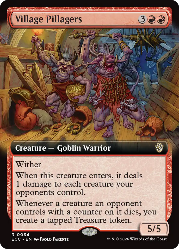Village Pillagers (Extended Art) [Lorwyn Eclipsed Commander] | Empire Gaming NC