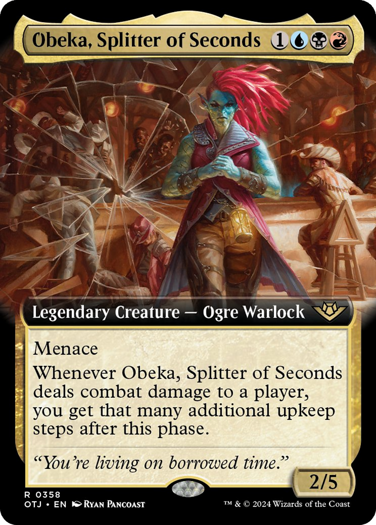 Obeka, Splitter of Seconds (Extended Art) [Outlaws of Thunder Junction] | Empire Gaming NC