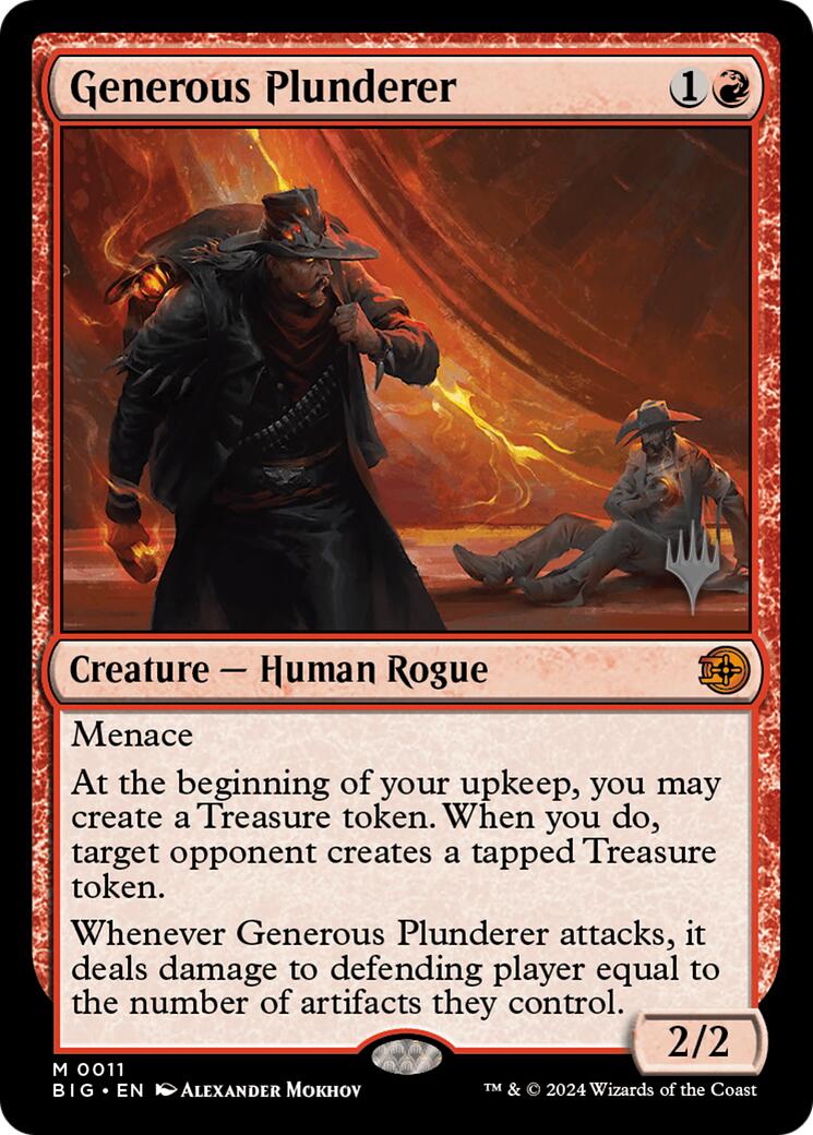 Generous Plunderer [Outlaws of Thunder Junction Promos] | Empire Gaming NC