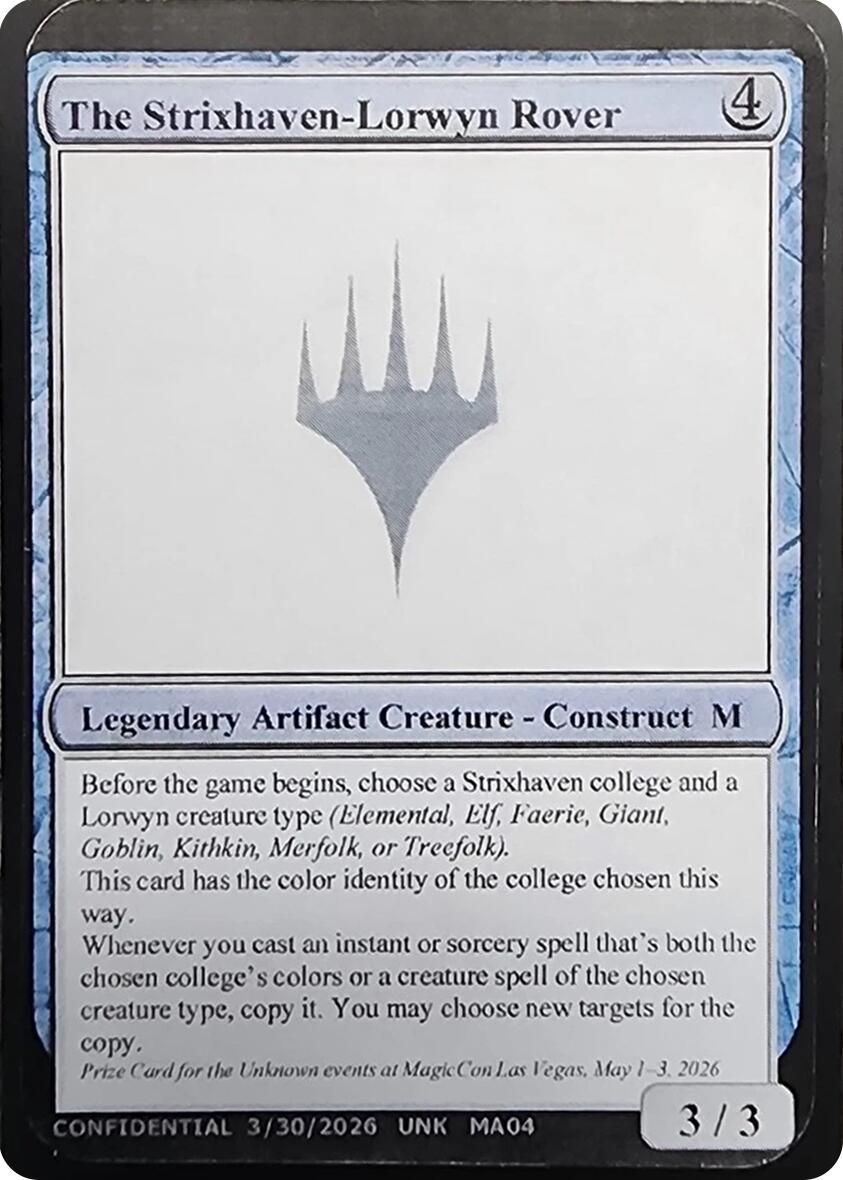 The Strixhaven-Lorwyn Rover [Unknown Event] | Empire Gaming NC