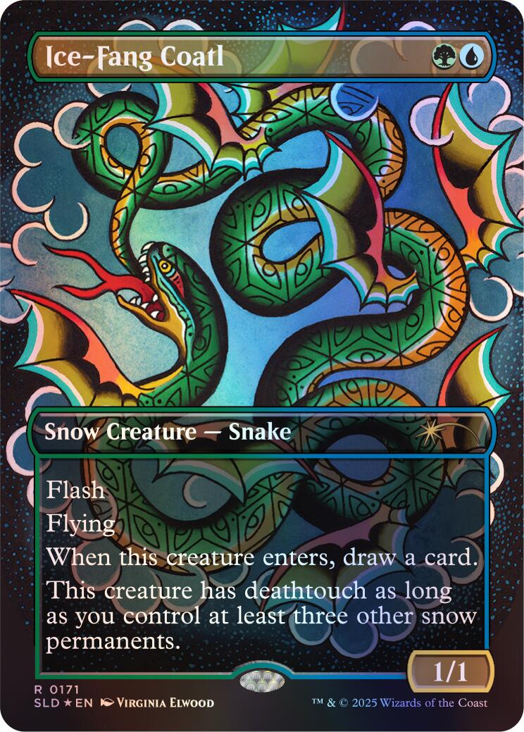 Ice-Fang Coatl (0171) (Rainbow Foil) [Secret Lair Drop Series] | Empire Gaming NC
