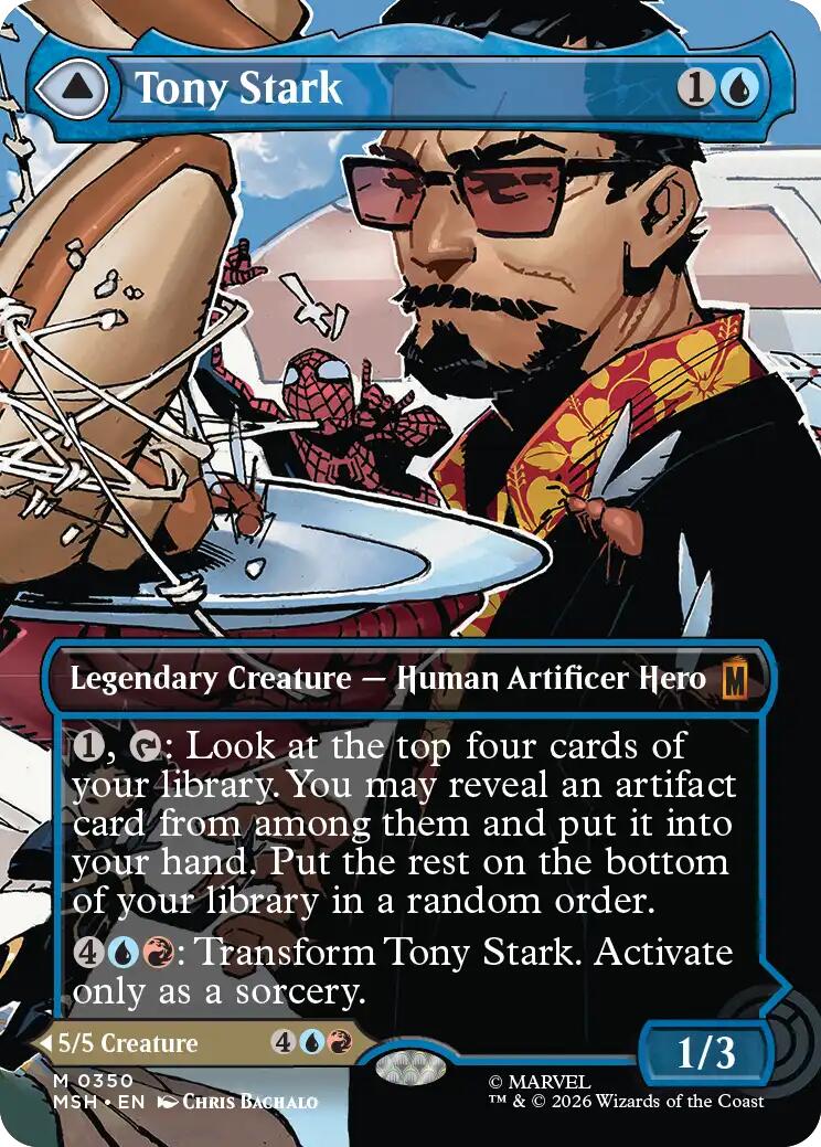 Tony Stark (Borderless) (0350) [Marvel Super Heroes] | Empire Gaming NC
