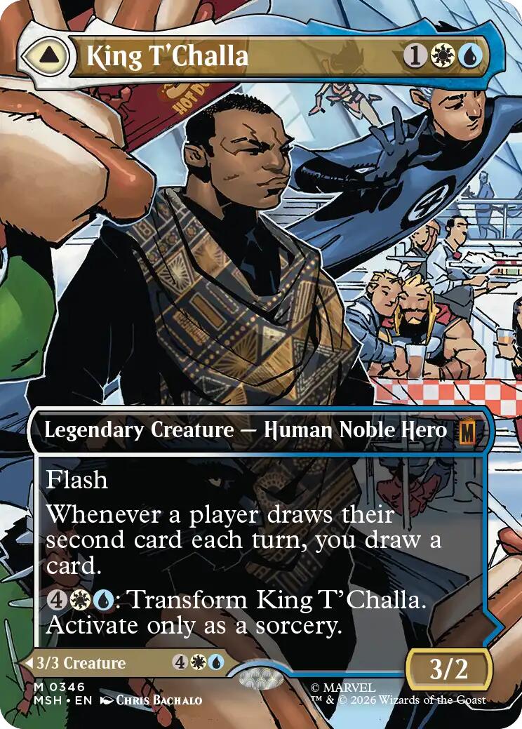 King T'Challa (Borderless) (0346) [Marvel Super Heroes] | Empire Gaming NC