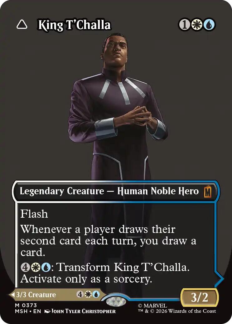 King T'Challa (Borderless) (0373) [Marvel Super Heroes] | Empire Gaming NC