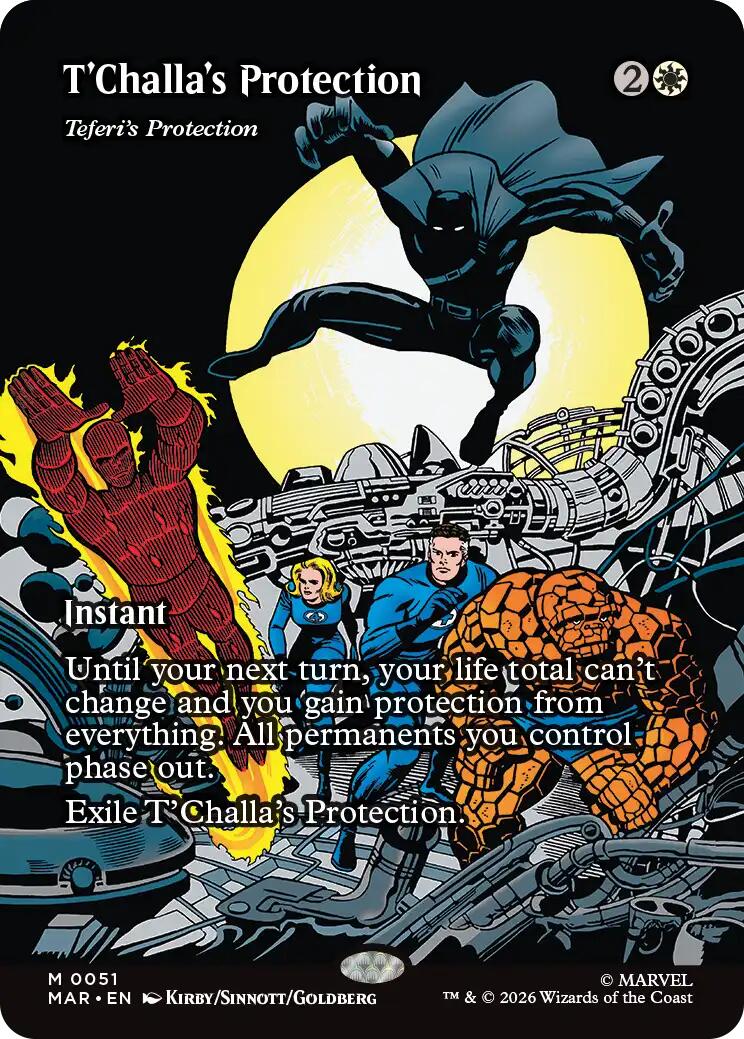 T'Challa's Protection - Teferi's Protection (Borderless) [Marvel Universe: Eternal-Legal] | Empire Gaming NC