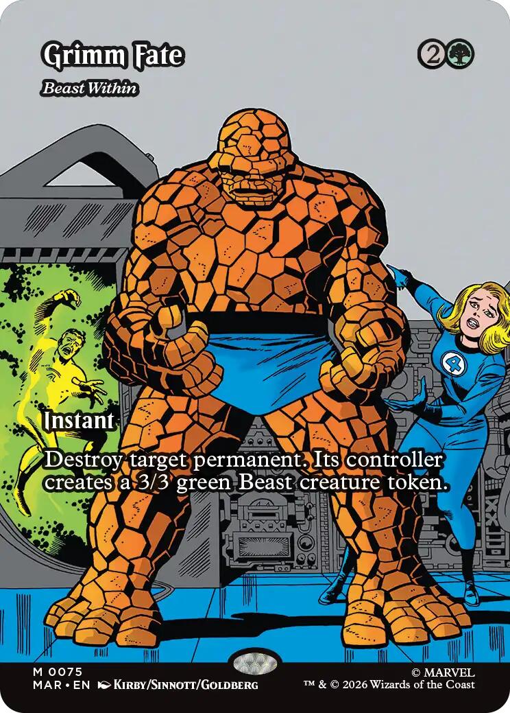 Grimm Fate - Beast Within (Borderless) [Marvel Universe: Eternal-Legal] | Empire Gaming NC