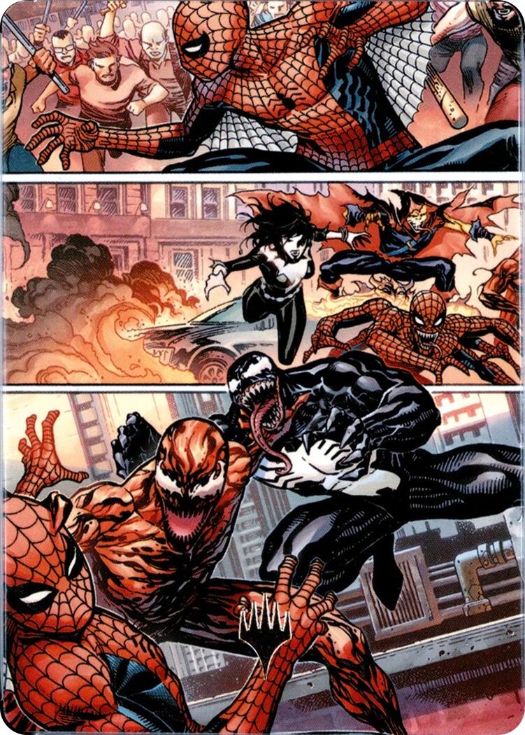 Maximum Carnage Art Card (Gold-Stamped Planeswalker Symbol) [Marvel's Spider-Man Art Series] | Empire Gaming NC