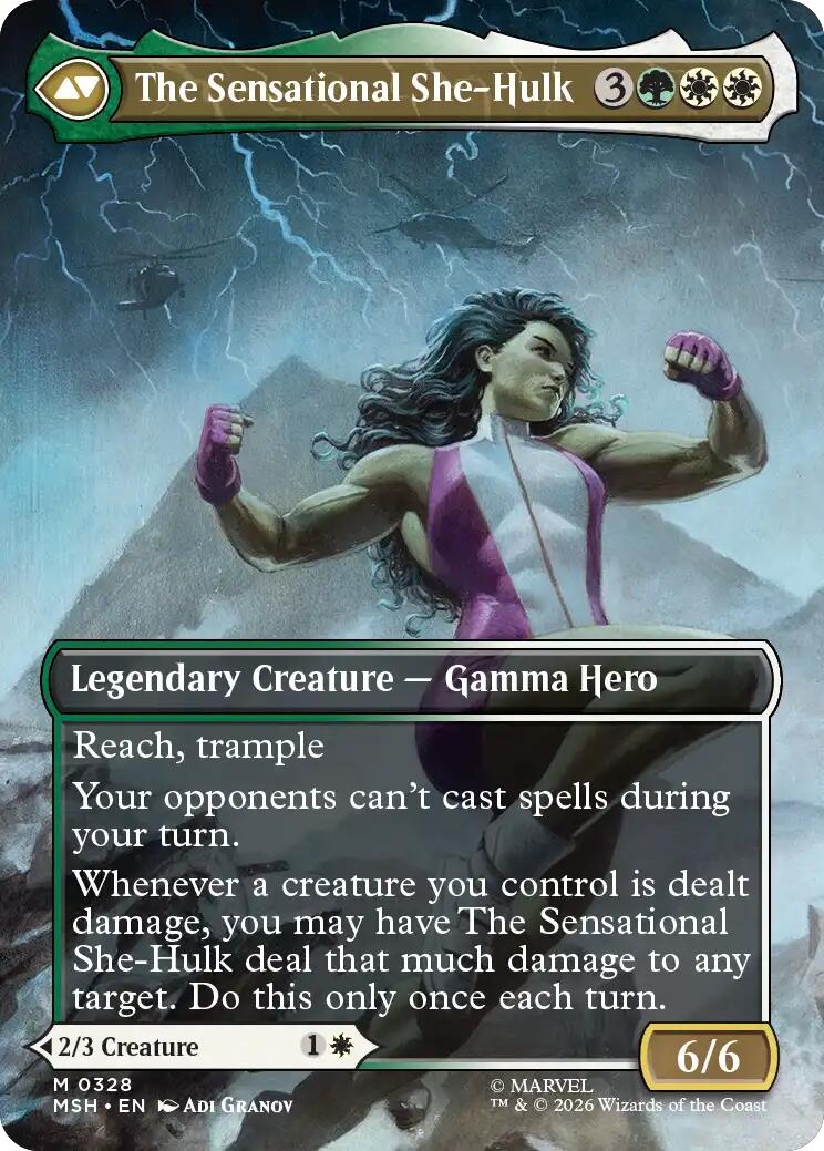 Jennifer Walters // The Sensational She-Hulk (Borderless) (0328) [Marvel Super Heroes] | Empire Gaming NC