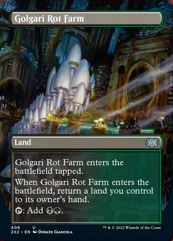 Golgari Rot Farm (Borderless Alternate Art) [Double Masters 2022] | Empire Gaming NC