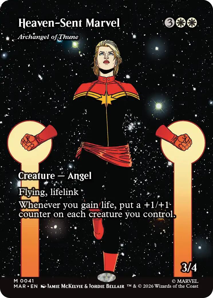 Heaven-Sent Marvel - Archangel of Thune (Borderless) [Marvel Universe: Eternal-Legal] | Empire Gaming NC