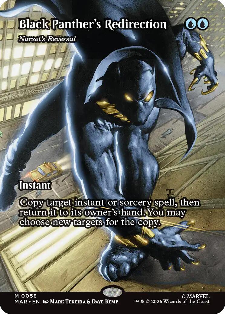 Black Panther's Redirection - Narset's Reversal (Borderless) [Marvel Universe: Eternal-Legal] | Empire Gaming NC