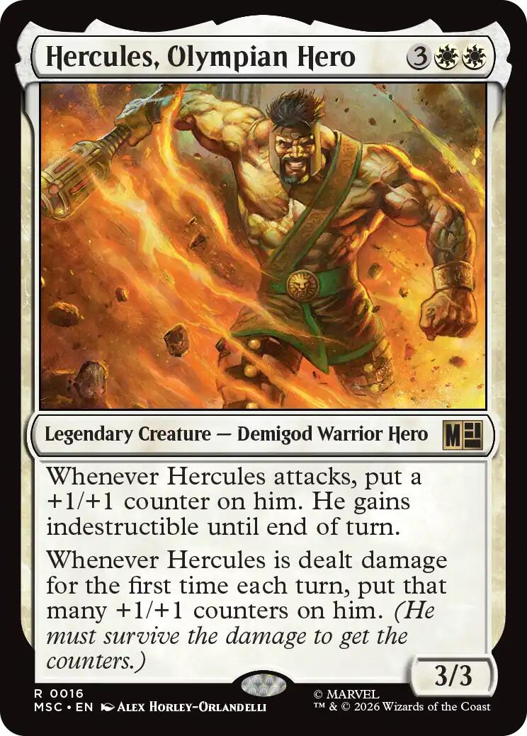 Hercules, Olympian Hero (Surge Foil) [Marvel Super Heroes Commander] | Empire Gaming NC