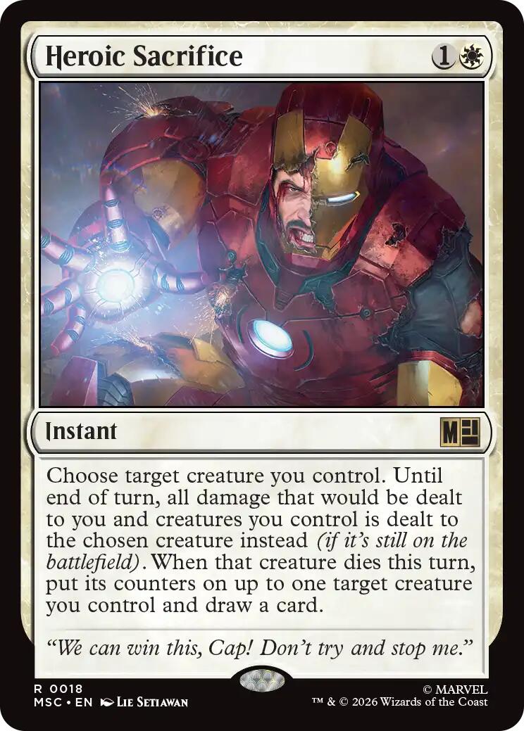 Heroic Sacrifice (Surge Foil) [Marvel Super Heroes Commander] | Empire Gaming NC