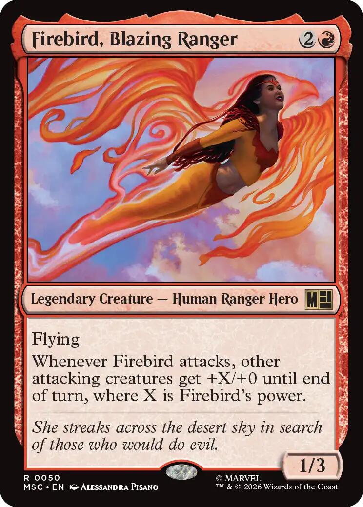 Firebird, Blazing Ranger (Surge Foil) [Marvel Super Heroes Commander] | Empire Gaming NC