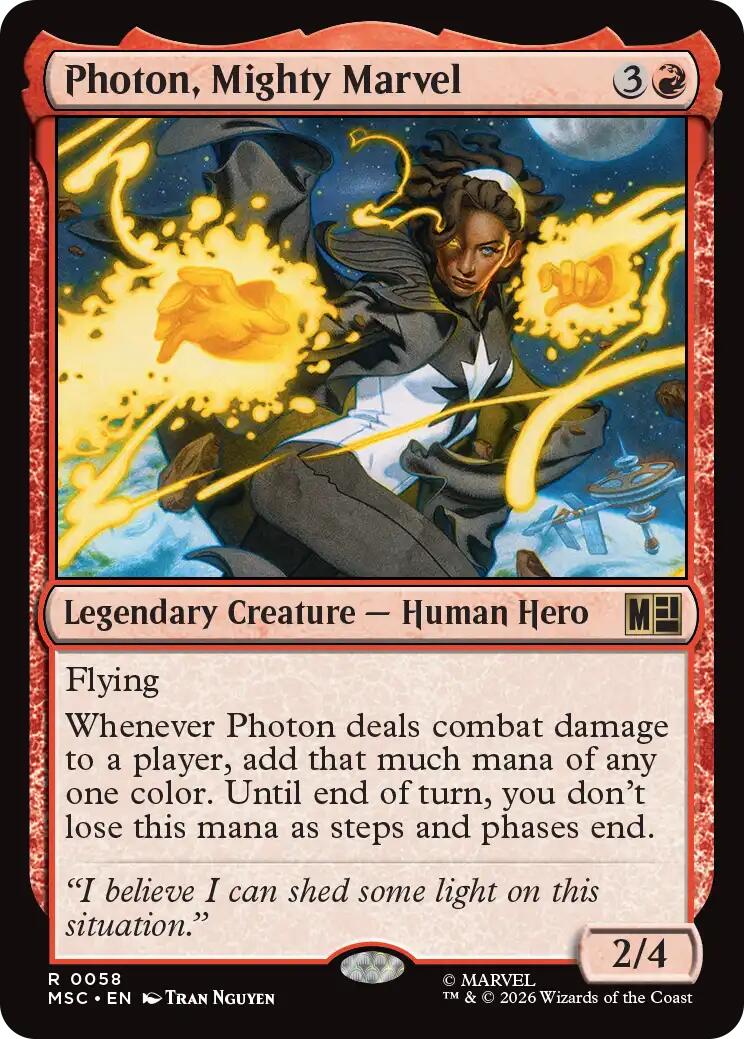 Photon, Mighty Marvel (Surge Foil) [Marvel Super Heroes Commander] | Empire Gaming NC