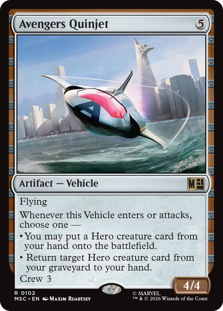 Avengers Quinjet (Surge Foil) [Marvel Super Heroes Commander] | Empire Gaming NC