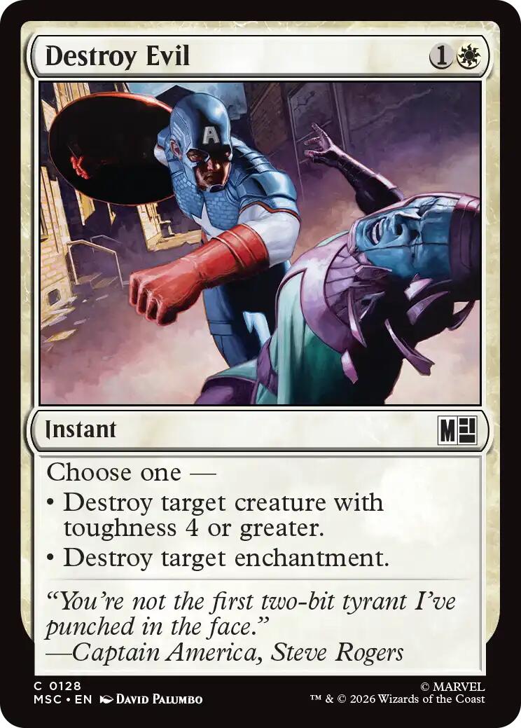 Destroy Evil (Surge Foil) [Marvel Super Heroes Commander] | Empire Gaming NC