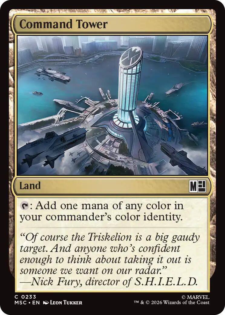 Command Tower (0233) (Surge Foil) [Marvel Super Heroes Commander] | Empire Gaming NC