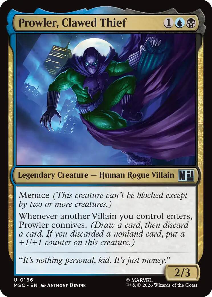 Prowler, Clawed Thief [Marvel Super Heroes Commander] | Empire Gaming NC