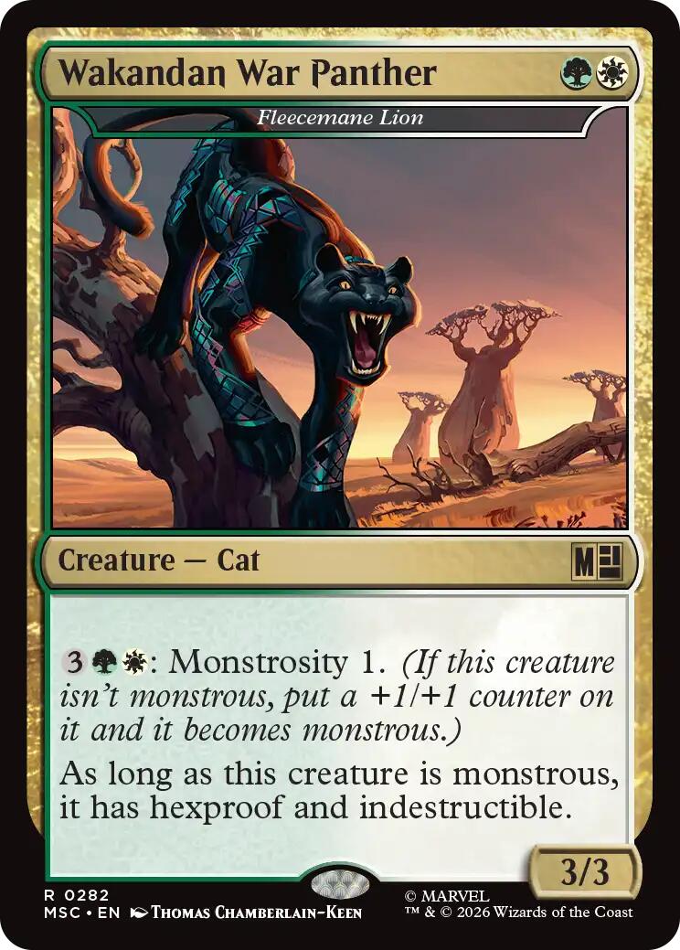 Wakandan War Panther - Fleecemane Lion (Surge Foil) [Marvel Super Heroes Commander] | Empire Gaming NC