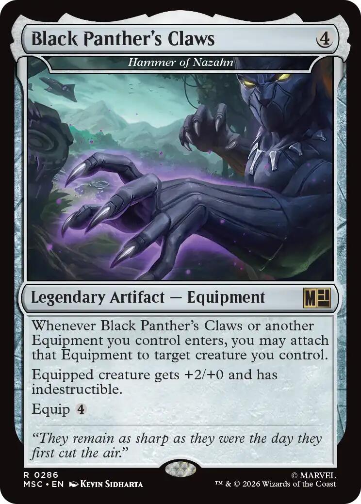 Black Panther's Claws - Hammer of Nazahn (Surge Foil) [Marvel Super Heroes Commander] | Empire Gaming NC