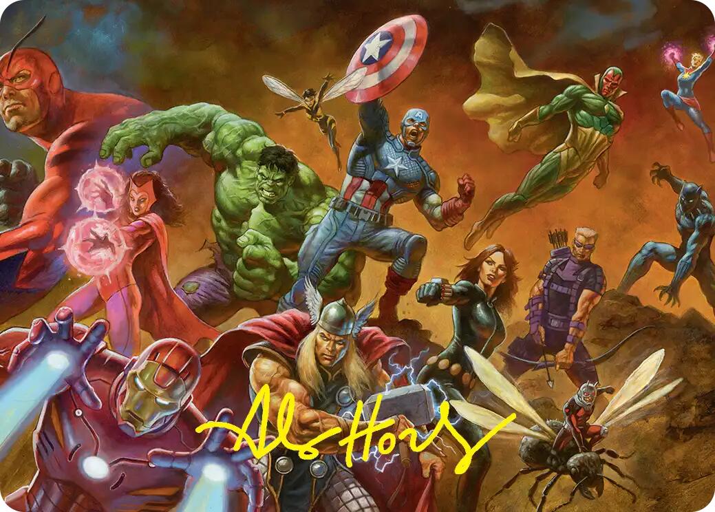 Avengers Assemble! Art Card (Gold-Stamped Signature) [Marvel Super Heroes Art Series] | Empire Gaming NC