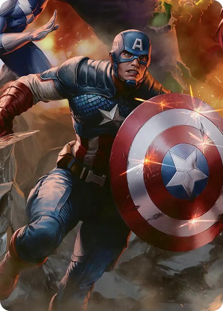 Captain America, Unbowed Art Card [Marvel Super Heroes Art Series] | Empire Gaming NC