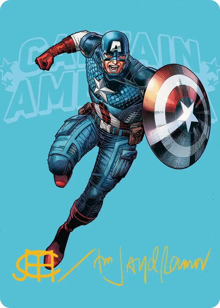 Captain America, Super-Soldier Art Card (Gold-Stamped Signature) [Marvel Super Heroes Art Series] | Empire Gaming NC