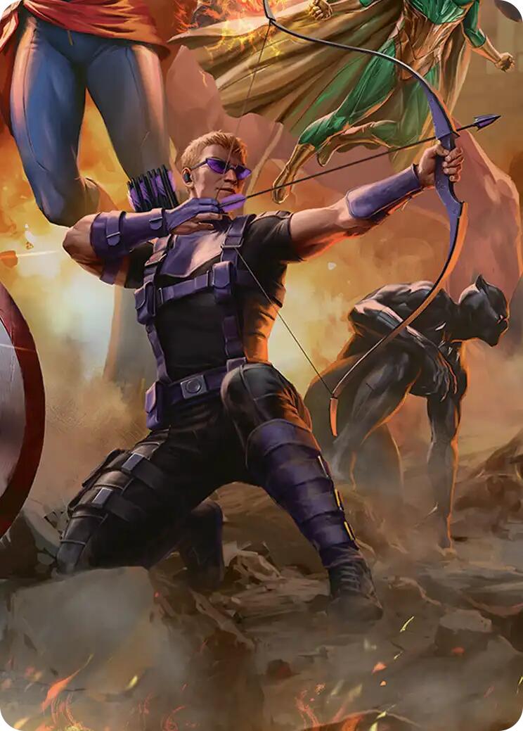 Hawkeye, Trick Shot Art Card [Marvel Super Heroes Art Series] | Empire Gaming NC