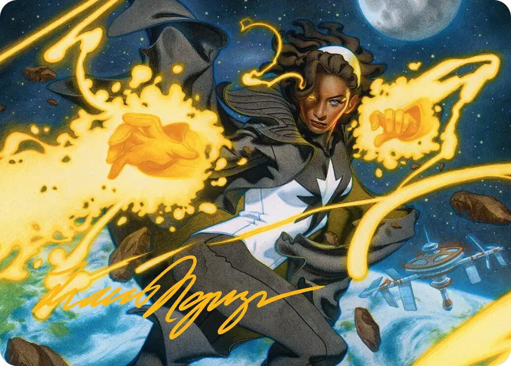 Photon, Mighty Marvel Art Card (Gold-Stamped Signature) [Marvel Super Heroes Art Series] | Empire Gaming NC