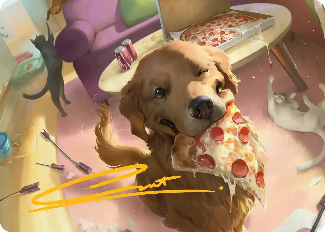 Lucky the Pizza Dog Art Card (Gold-Stamped Signature) [Marvel Super Heroes Art Series] | Empire Gaming NC