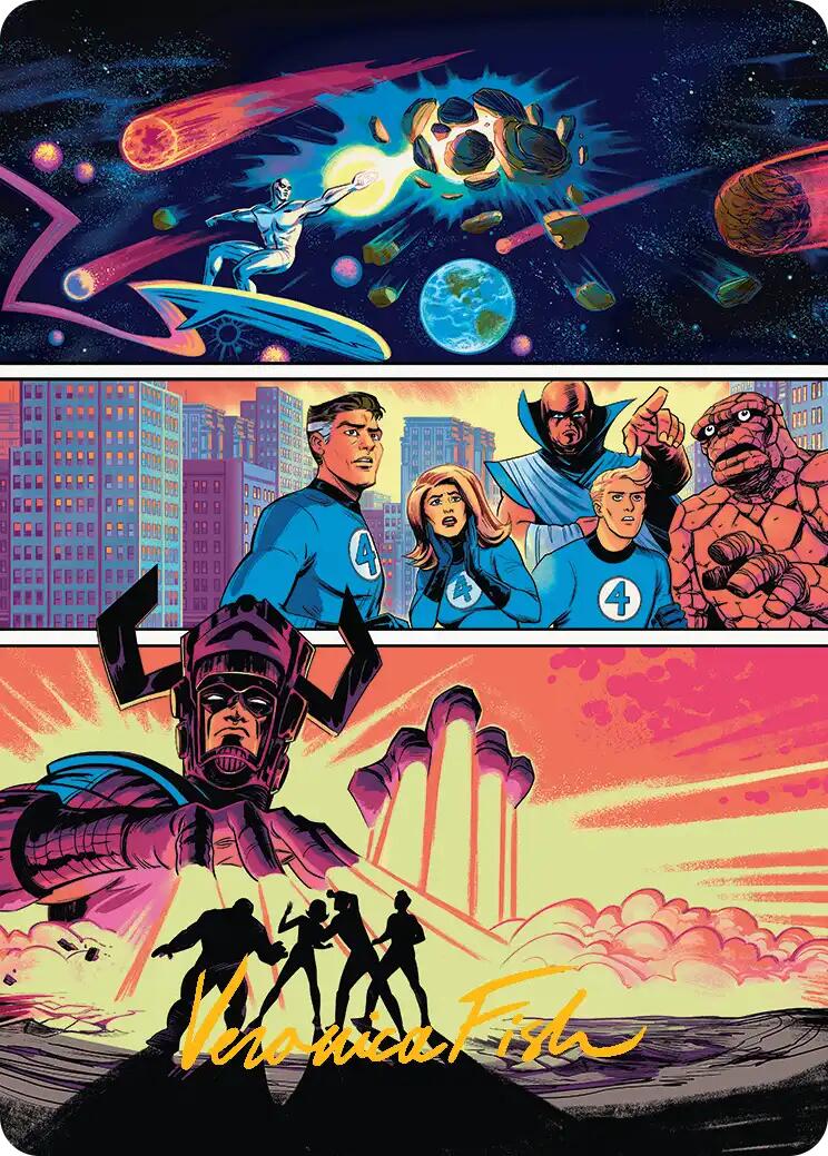 The Coming of Galactus Art Card (Gold-Stamped Signature) [Marvel Super Heroes Art Series] | Empire Gaming NC