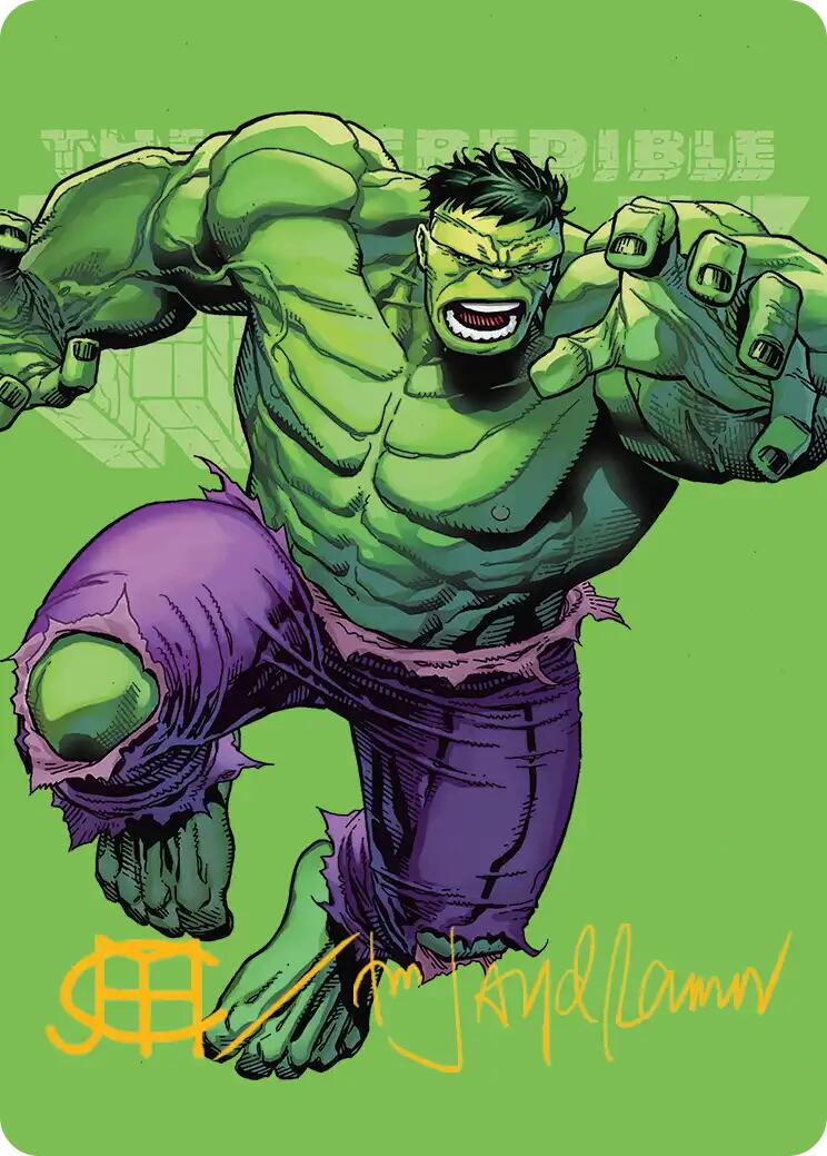The Incredible Hulk Art Card (Gold-Stamped Signature) [Marvel Super Heroes Art Series] | Empire Gaming NC