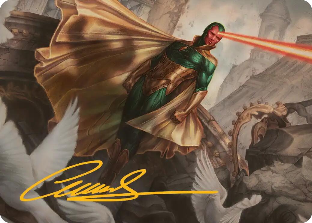 The Vision Art Card (Gold-Stamped Signature) [Marvel Super Heroes Art Series] | Empire Gaming NC