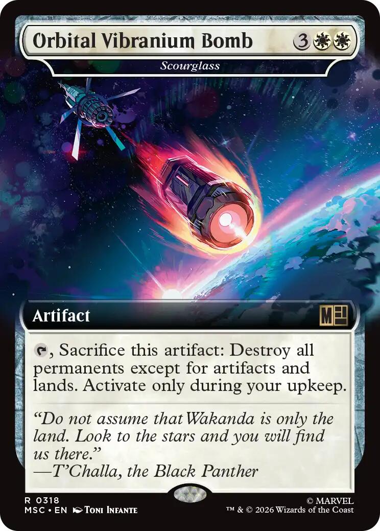 Orbital Vibranium Bomb - Scourglass (Extended Art) [Marvel Super Heroes Commander] | Empire Gaming NC