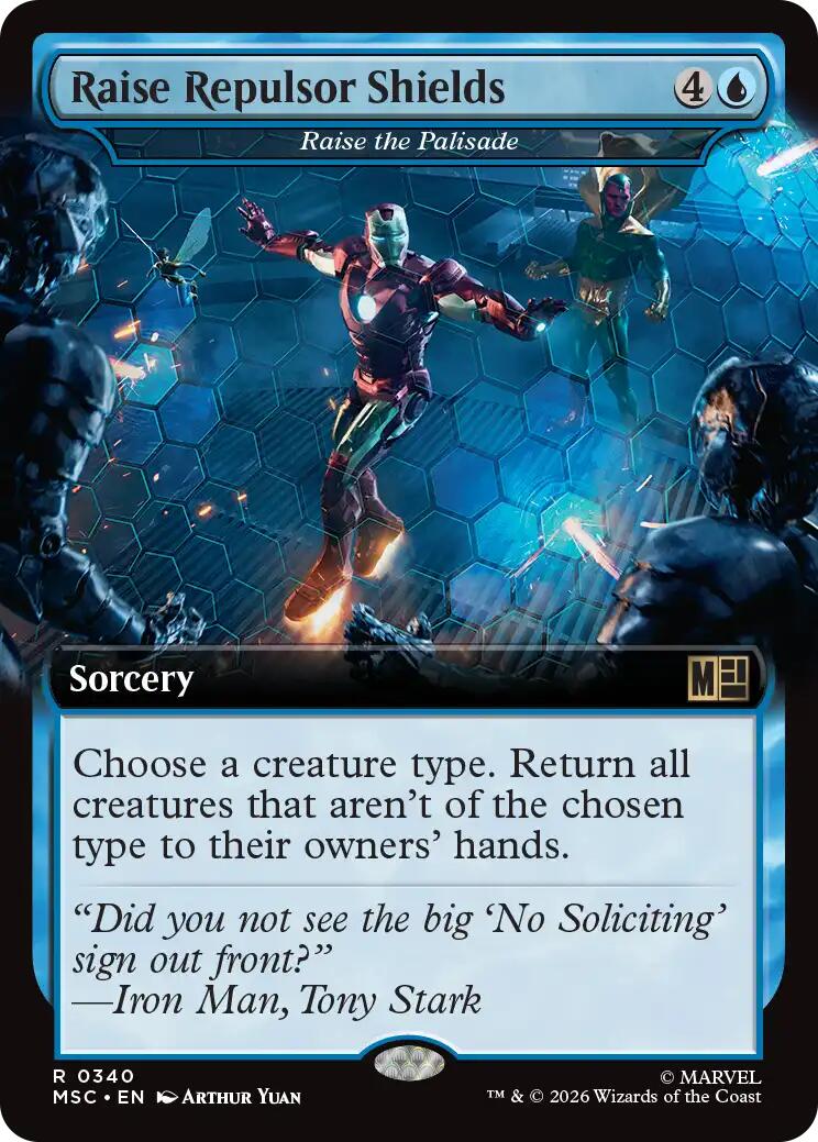 Raise Repulsor Shields - Raise the Palisade (Extended Art) [Marvel Super Heroes Commander] | Empire Gaming NC