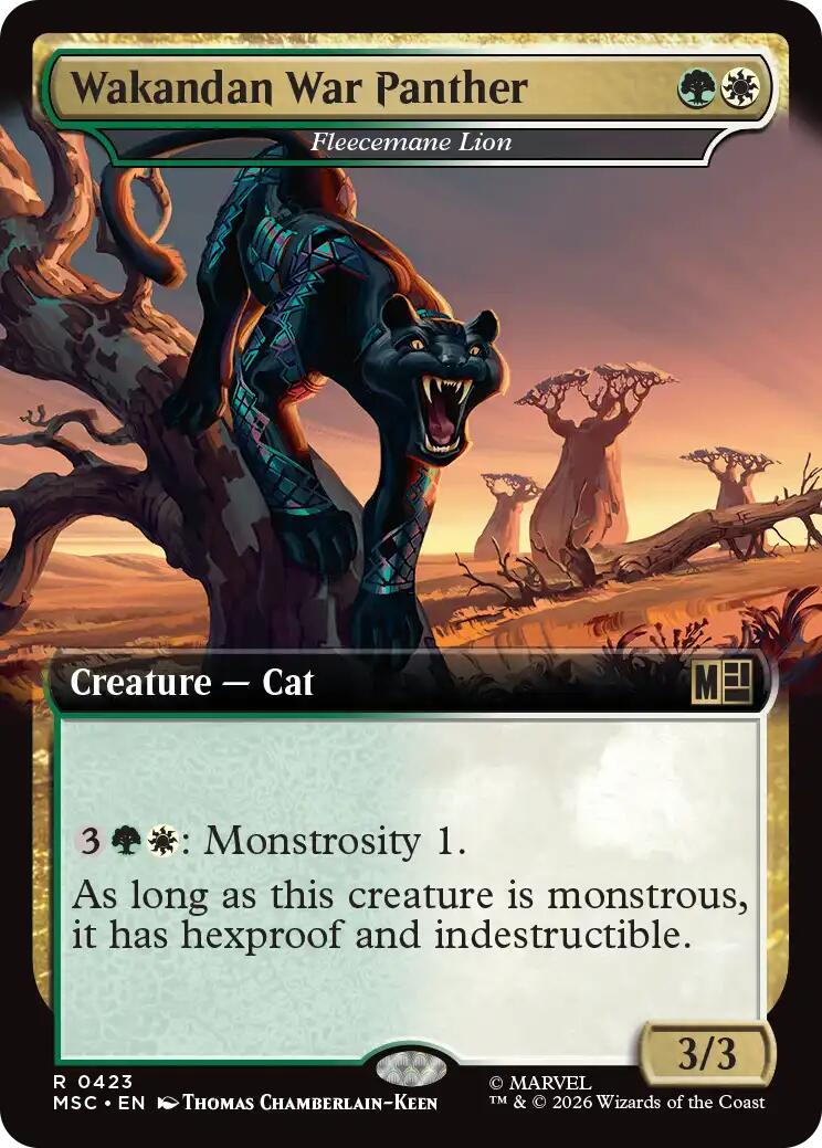 Wakandan War Panther - Fleecemane Lion (Extended Art) [Marvel Super Heroes Commander] | Empire Gaming NC