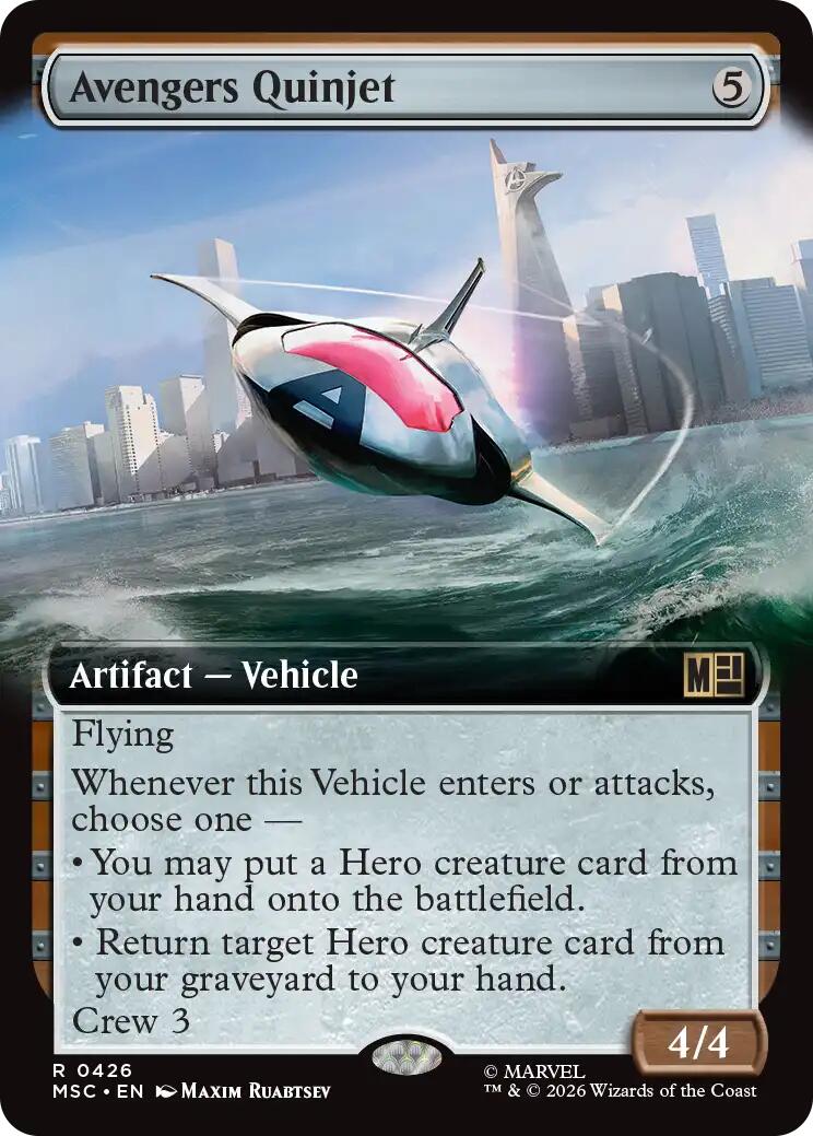 Avengers Quinjet (Extended Art) [Marvel Super Heroes Commander] | Empire Gaming NC