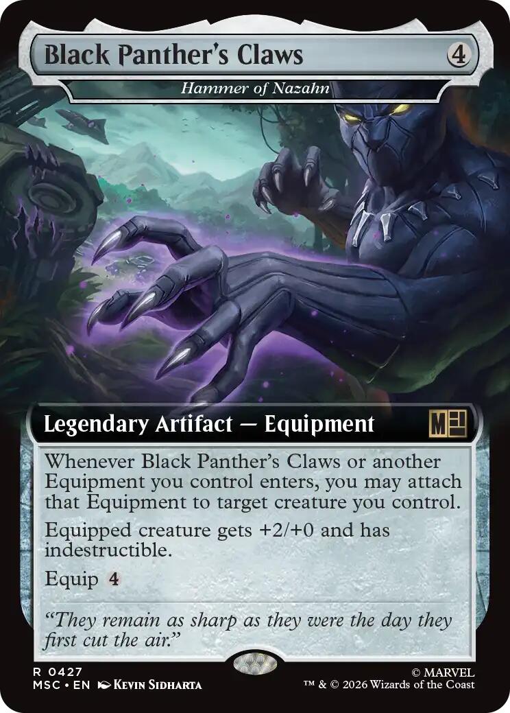 Black Panther's Claws - Hammer of Nazahn (Extended Art) [Marvel Super Heroes Commander] | Empire Gaming NC