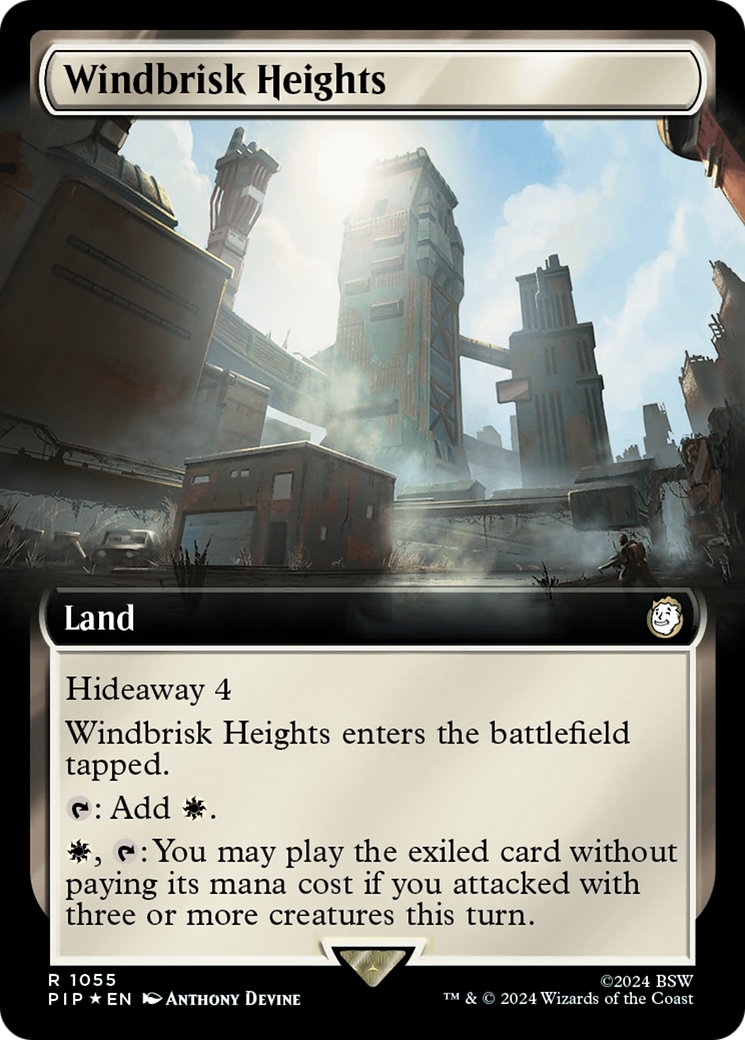 Windbrisk Heights (Extended Art) (Surge Foil) [Fallout] | Empire Gaming NC