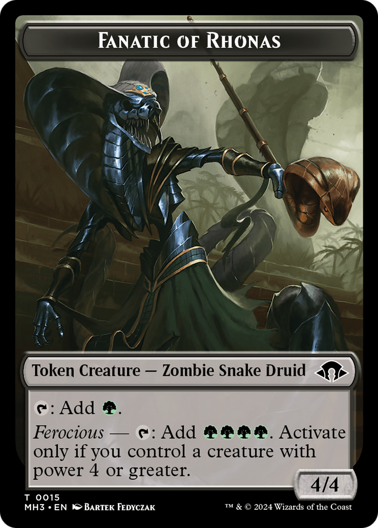 Eldrazi Spawn // Fanatic of Rhonas Double-Sided Token [Modern Horizons 3 Tokens] | Empire Gaming NC