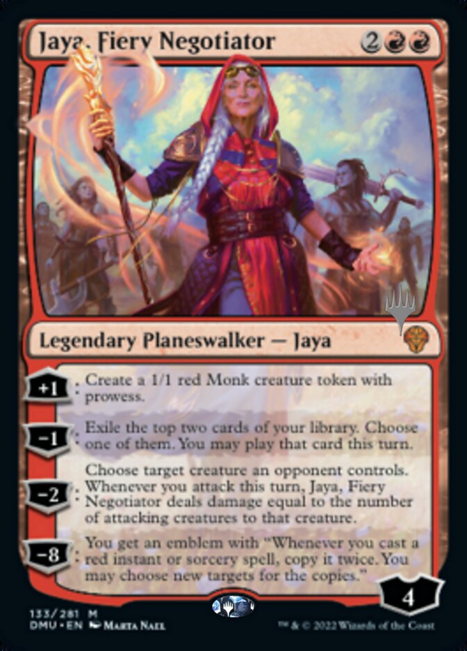 Jaya, Fiery Negotiator (Promo Pack) [Dominaria United Promos] | Empire Gaming NC