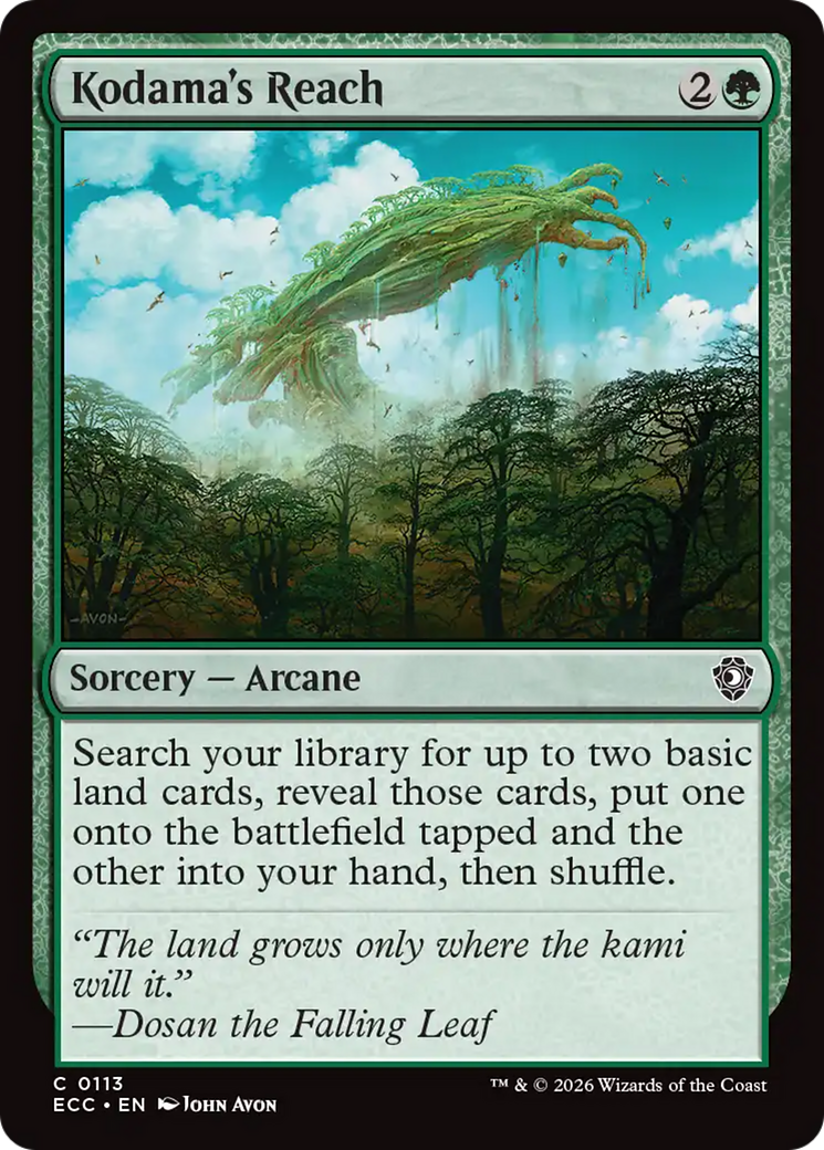 Kodama's Reach [Lorwyn Eclipsed Commander] | Empire Gaming NC