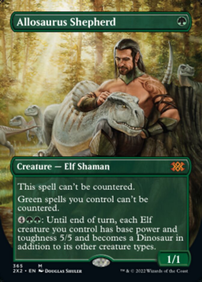 Allosaurus Shepherd (Borderless Alternate Art) [Double Masters 2022] | Empire Gaming NC