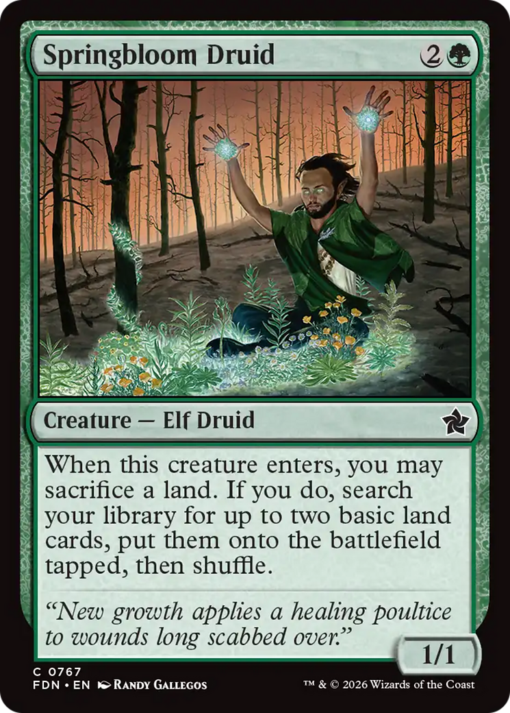 Springbloom Druid (0767) [Foundations] | Empire Gaming NC