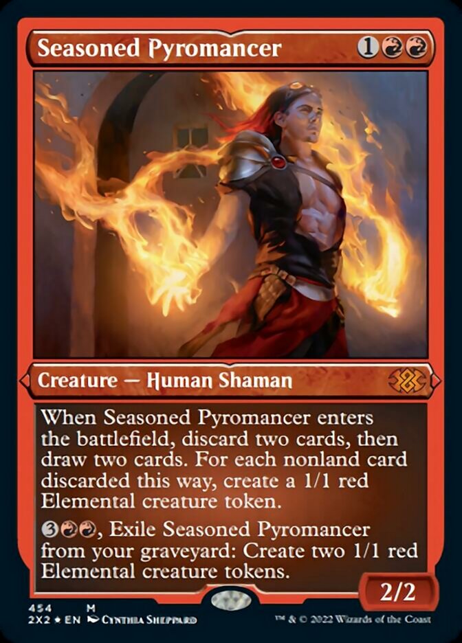 Seasoned Pyromancer (Foil Etched) [Double Masters 2022] | Empire Gaming NC