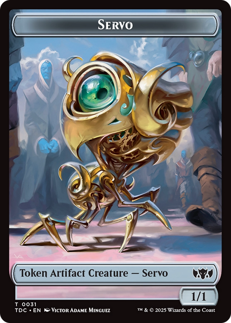 Servo // Warrior Double-Sided Token [Tarkir: Dragonstorm Commander Tokens] | Empire Gaming NC