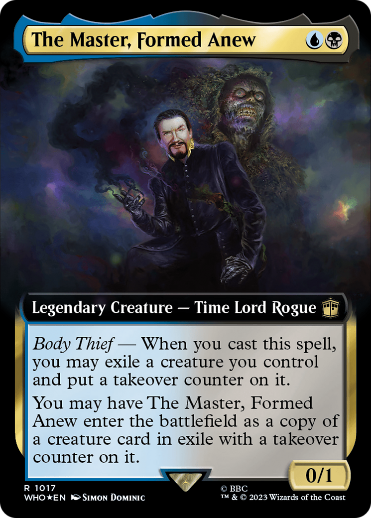 The Master, Formed Anew (Extended Art) (Surge Foil) [Doctor Who] | Empire Gaming NC